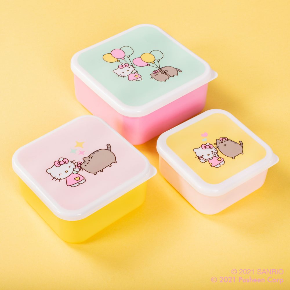 Hello Kitty® x Pusheen® Lunch Box with Cutlery – Pusheen Shop